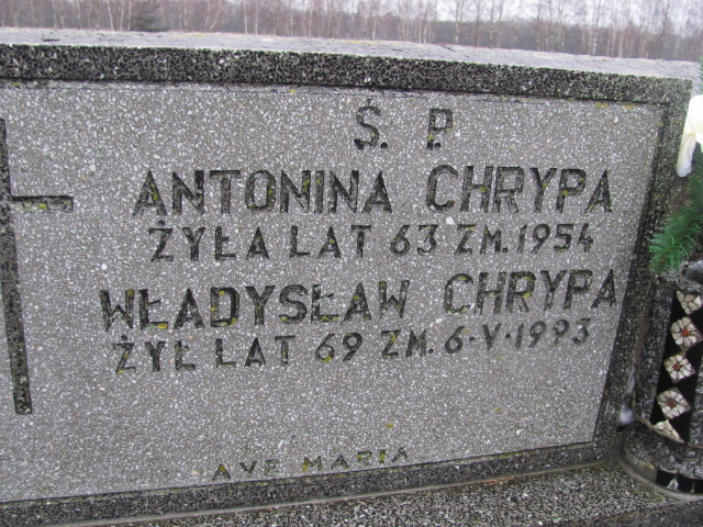 Władysław Chrypa 1924 Boguszyce - Grobonet - Wyszukiwarka osób pochowanych