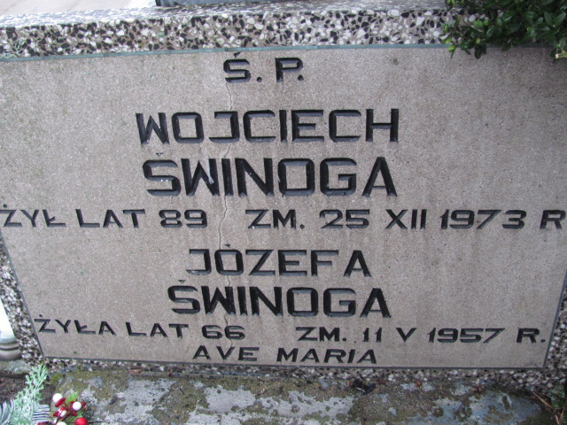 Wojciech Świnoga 1885 Boguszyce - Grobonet - Wyszukiwarka osób pochowanych