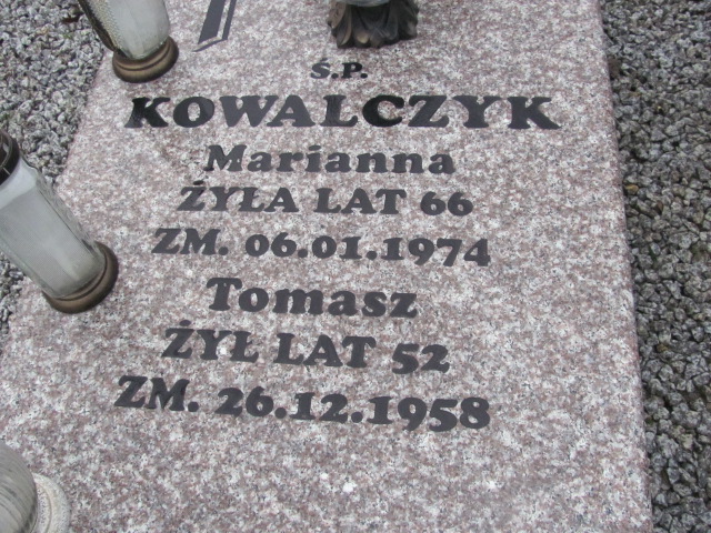 Tomasz Kowalczyk Boguszyce - Grobonet - Wyszukiwarka osób pochowanych
