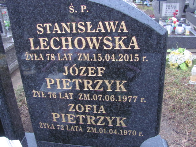 Zofia Pietrzyk 1898 Boguszyce - Grobonet - Wyszukiwarka osób pochowanych